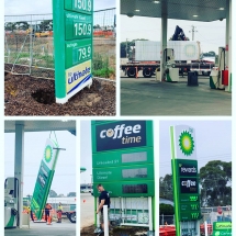 BP Signage changeover at BP Tarneit
