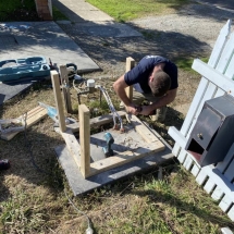 Install of a meter box for a subdivision