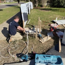 Install of a meter box for a subdivision