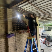 Rewiring of a garage at this home in Nunawading
