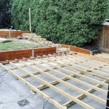 Decking frame rough in