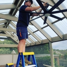 Install of a light fan