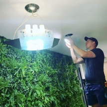 Installation of a surfboard light fitting