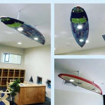 Surfboard light fittings at a Day care centre