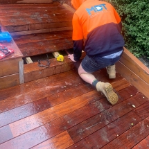 Decking final steps